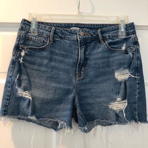 Old Navy Size 10 denim frayed shorts